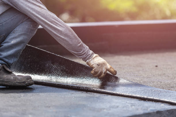 Professional Basement Waterproofing technician working in Plain City, OH